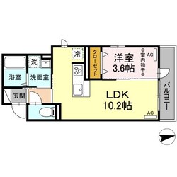 Ｄ-ＲＯＯＭ蒲町の物件間取画像